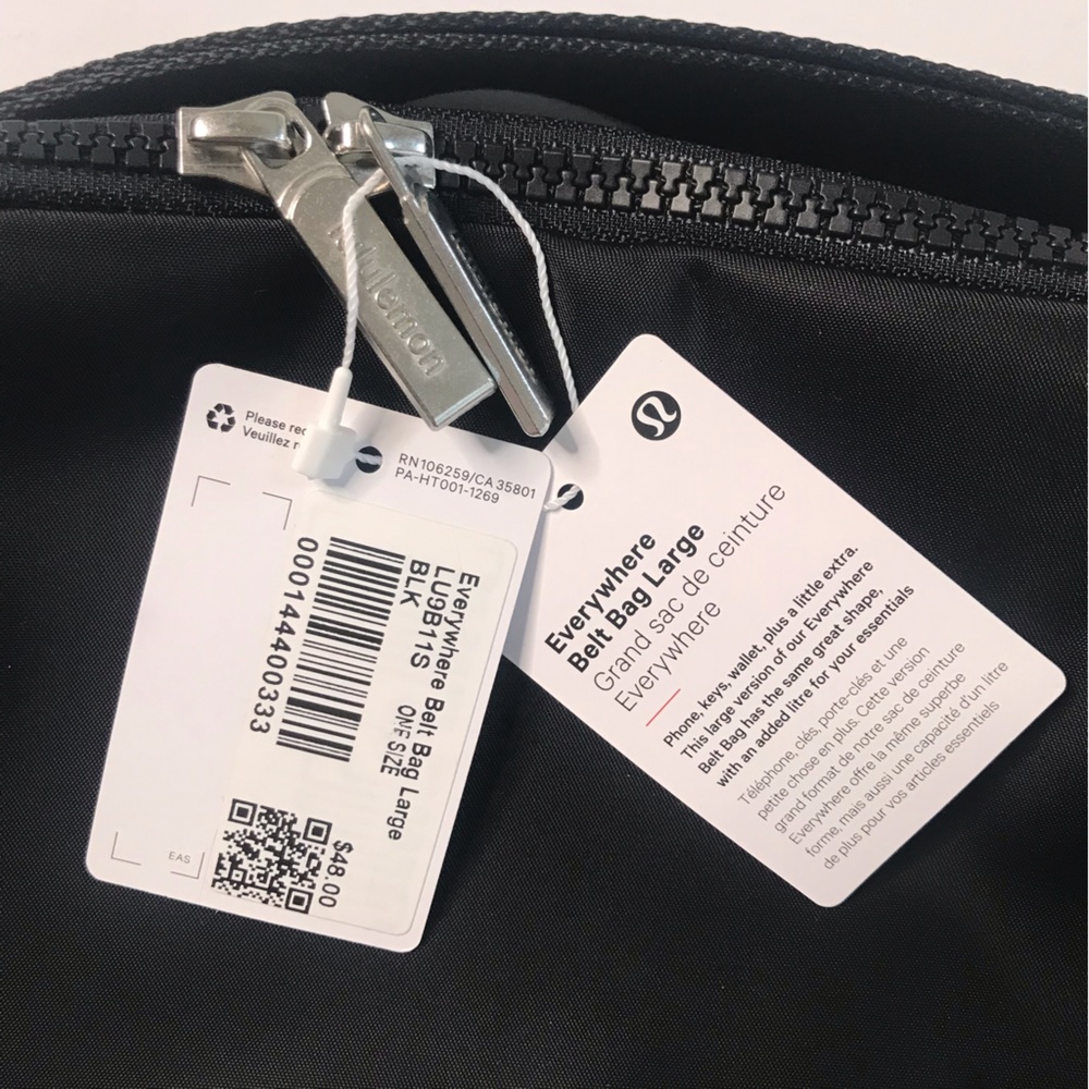 NWT Lululemon Everywhere Belt Bag Crossbody Bum Large 2L Black NEW - Picture 14 of 14